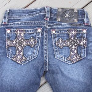 Size 24 Miss Me Signature-Rise Boot Jeans